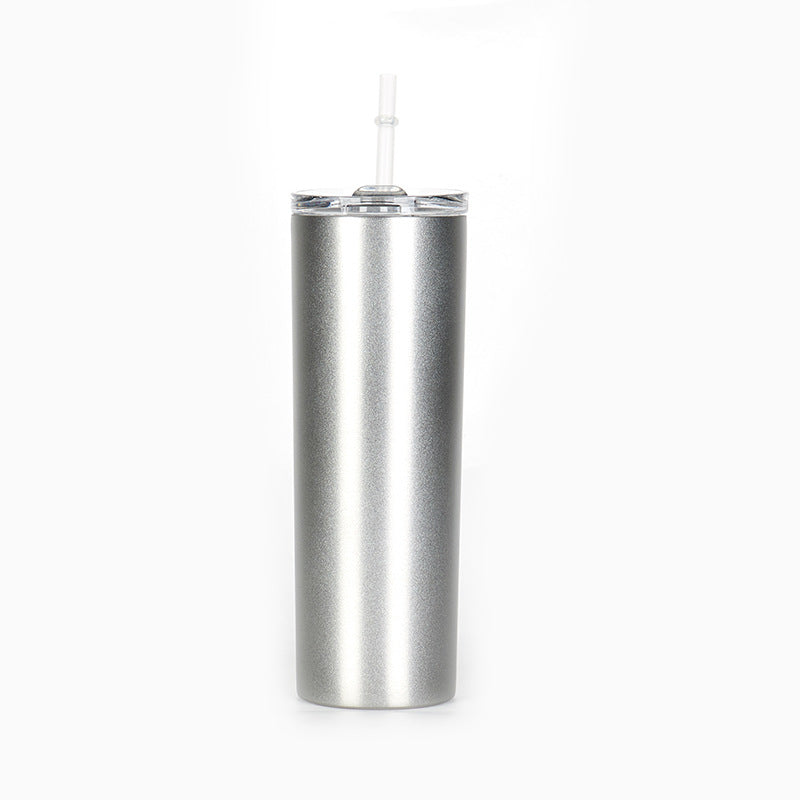 grey insulated stainless steel water bottle 16oz